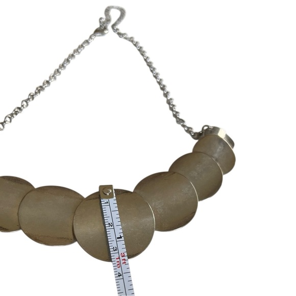 Vintage Silver-tone Chunky Adjustable 90s Y2K Necklace - Picture 5 of 7